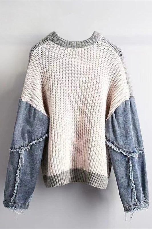 Gray Area Knit Sweater