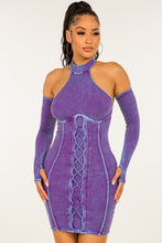 Load image into Gallery viewer, Purple Rain Corset Dress
