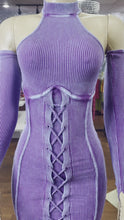 Load and play video in Gallery viewer, Purple Rain Corset Dress
