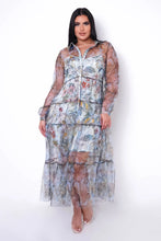 Load image into Gallery viewer, Enchanted Garden Mini Dress + Cover Up
