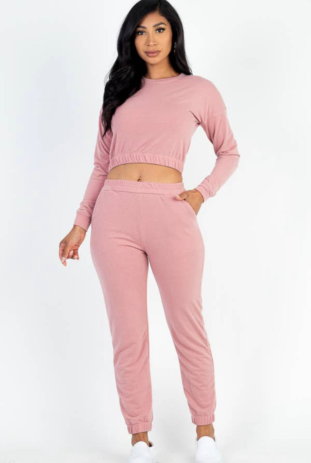 Quality Time Joggers Set (Pink)